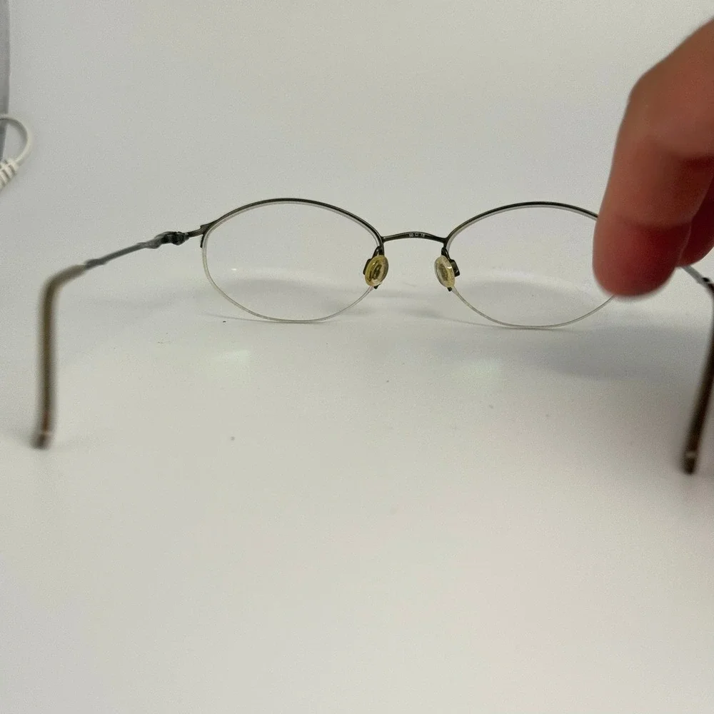 Sophia Loren M125C Zyloware Bronze Oval Semi Rimless Eyeglass Frames 50-18-140